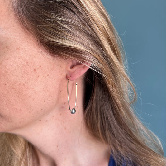 Boucles d'oreilles Juliette dorées et argentées