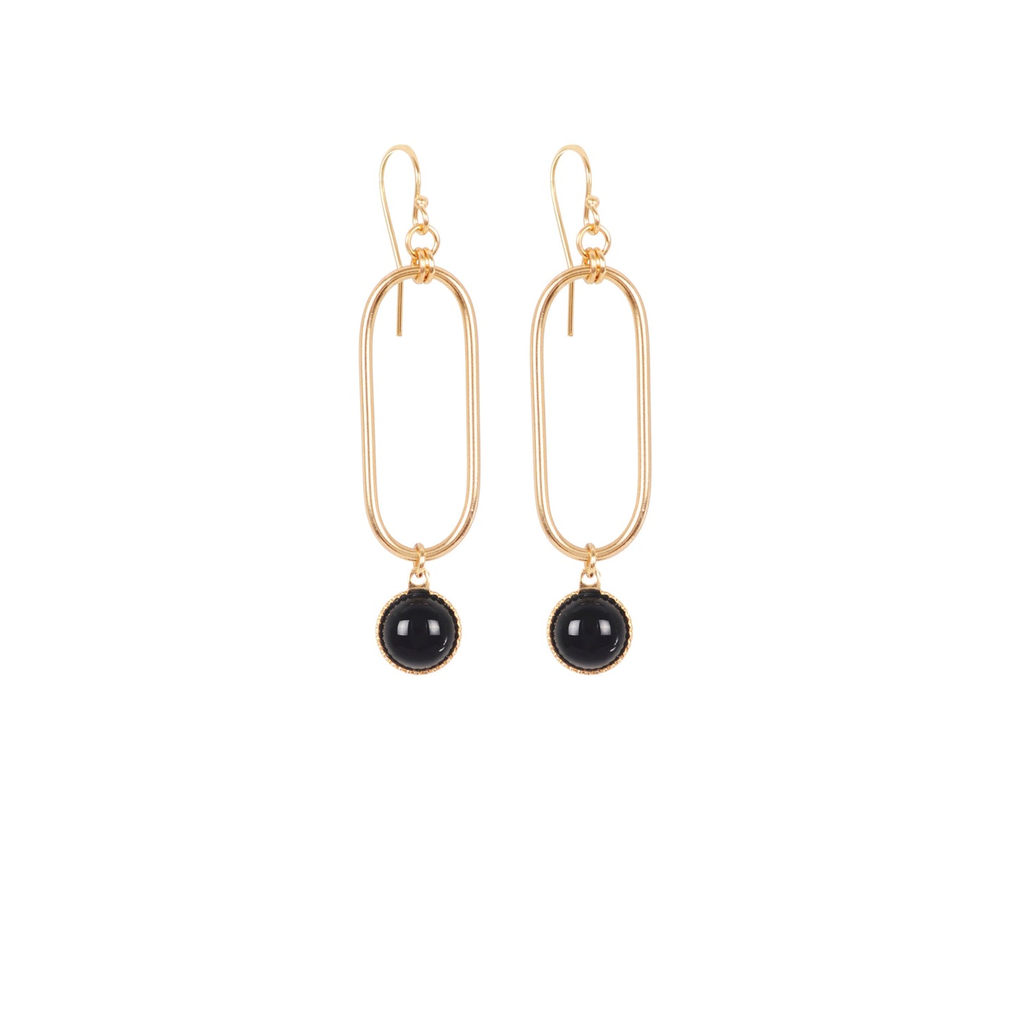 Boucles d'oreilles Emma jaspe rouge