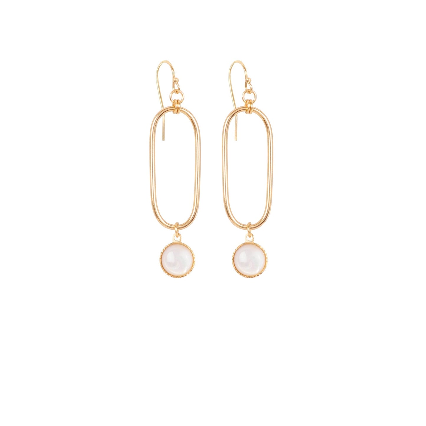 Boucles d'oreilles Emma agate noire