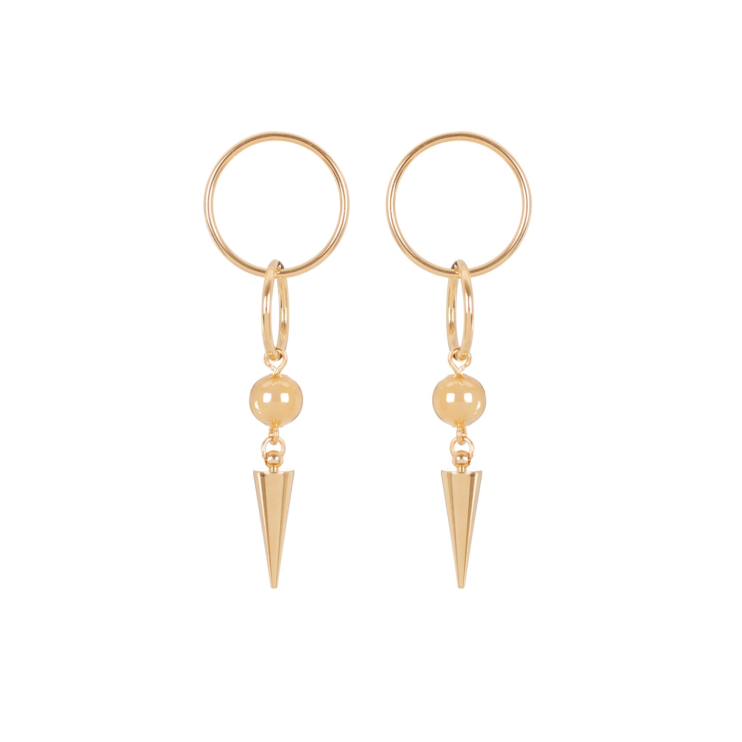 Boucles d'oreilles Sharon agate verte