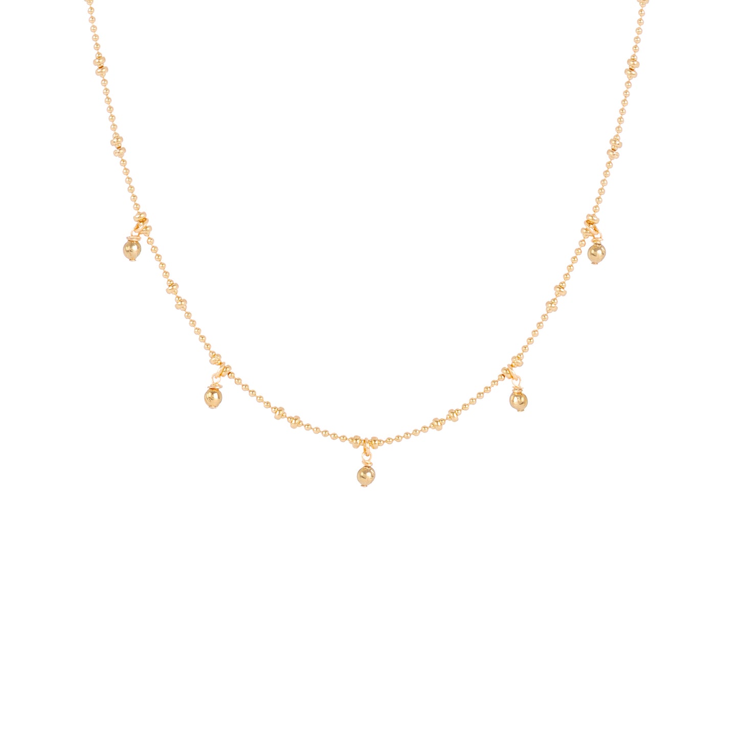 Collier Jasmine à pampilles roses vertes bleues violettes