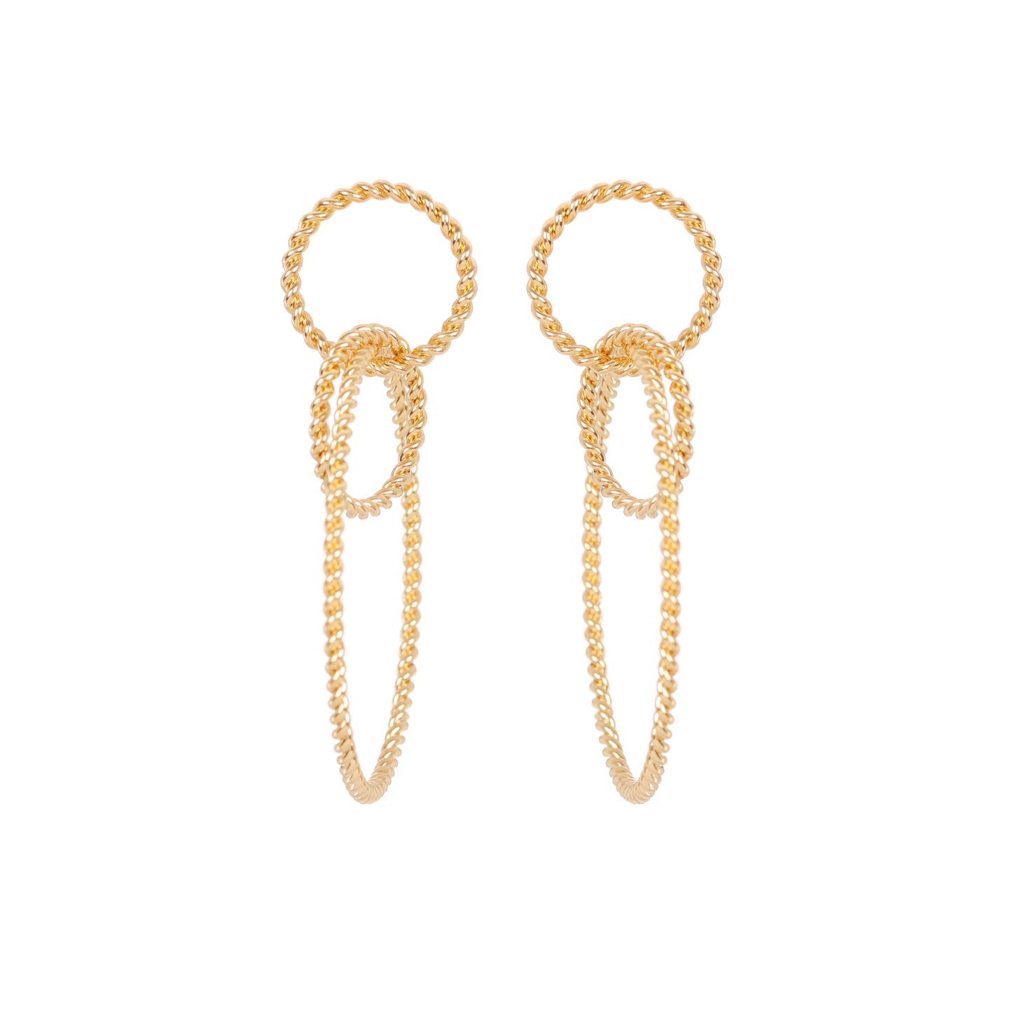 Boucles d'oreilles triple Alexandra