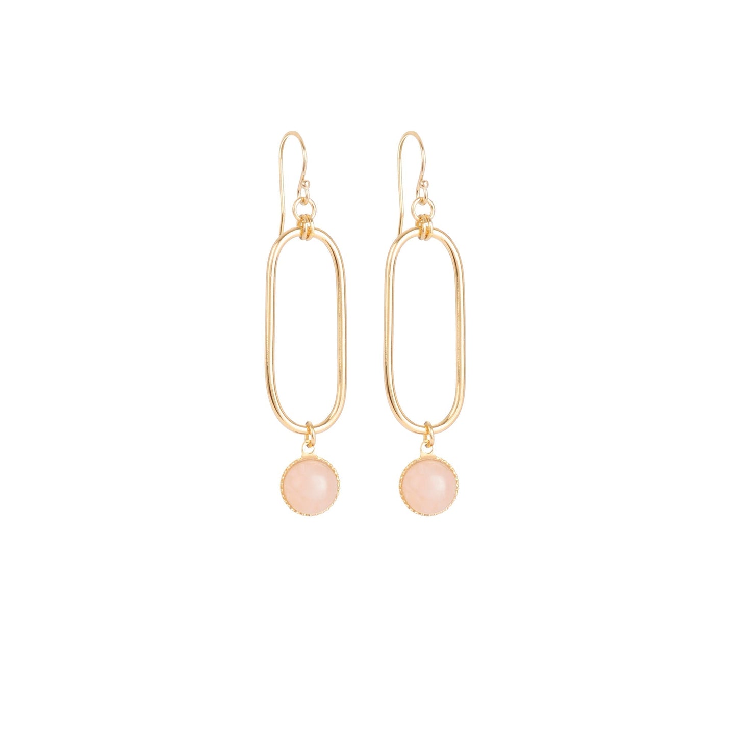Boucles d'oreilles Emma agate noire