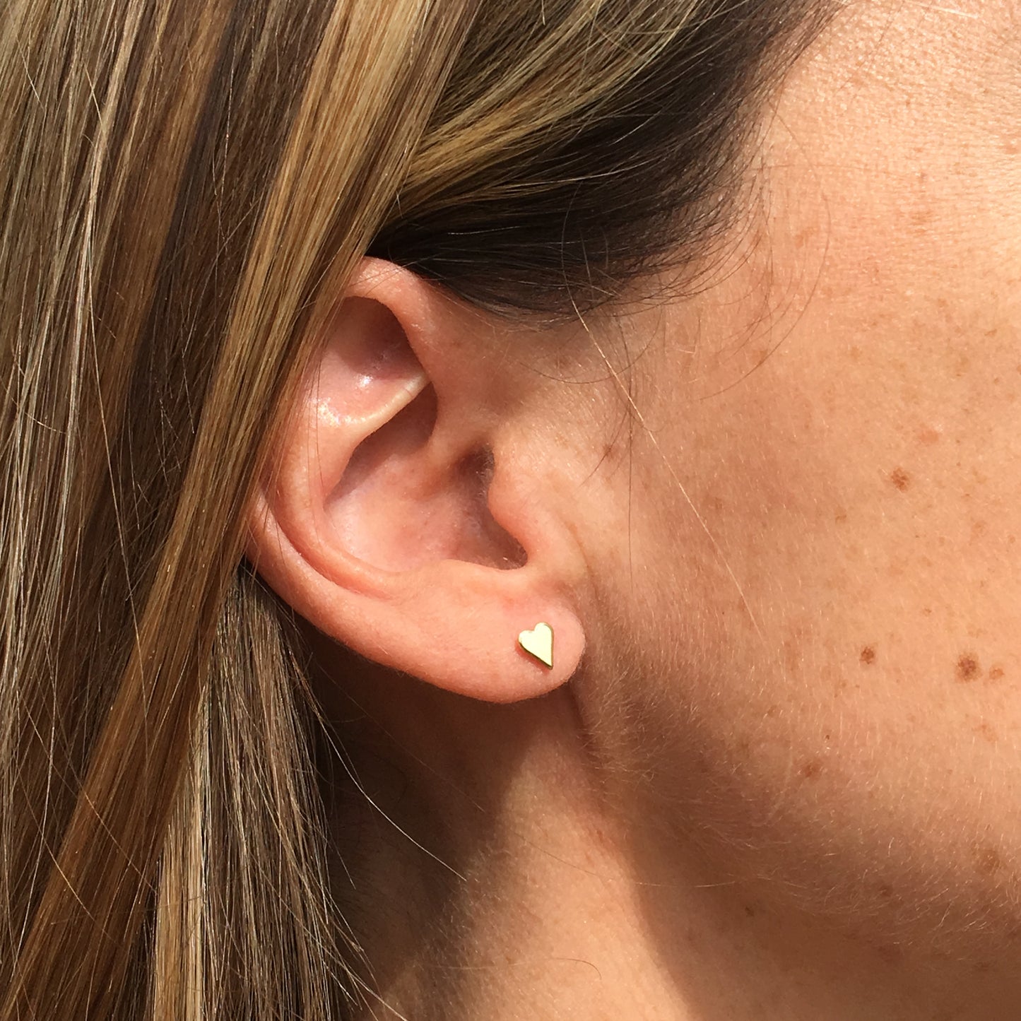 Puces d'oreilles coeur