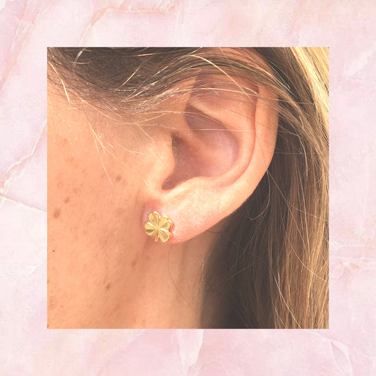 Puces d'oreilles trèfle à 4 feuilles