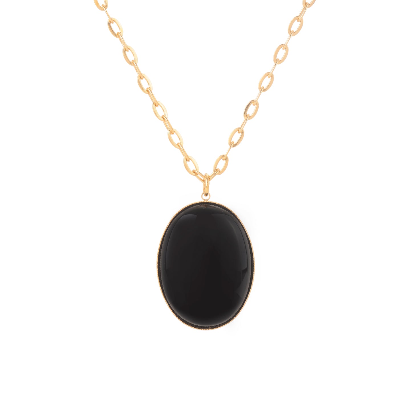 Sautoir Maxi Sophie agate noire