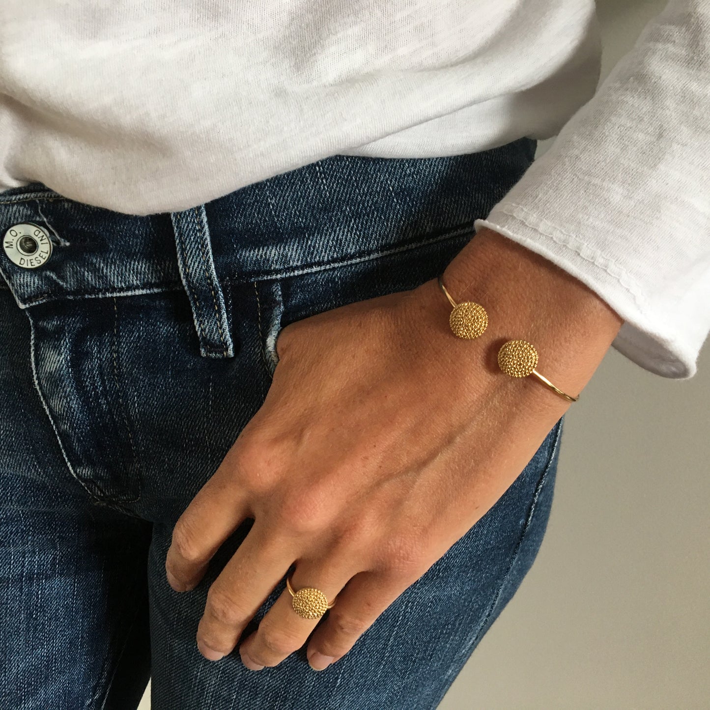 Bague Sun dorée
