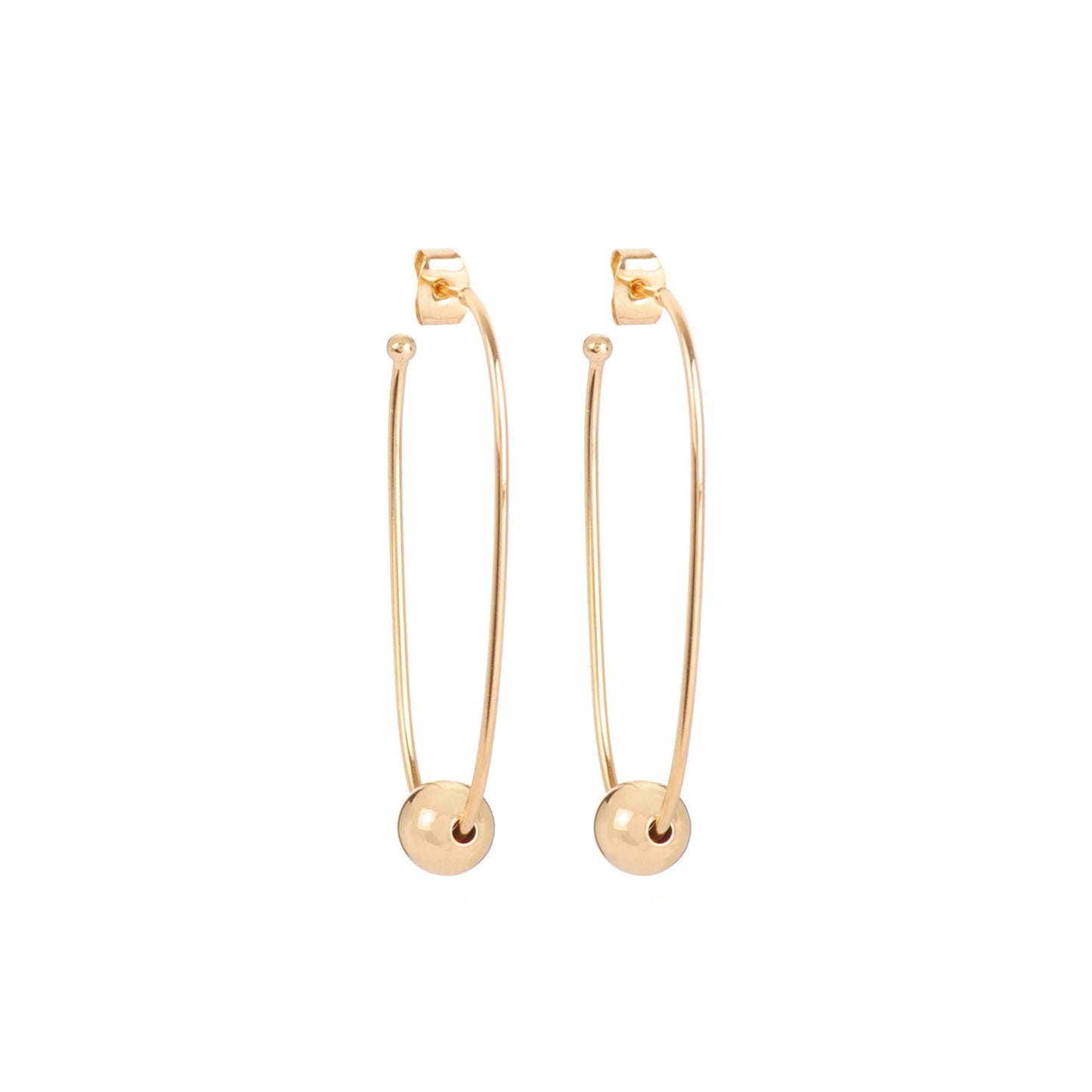 Boucles d'oreilles Juliette dorées et argentées