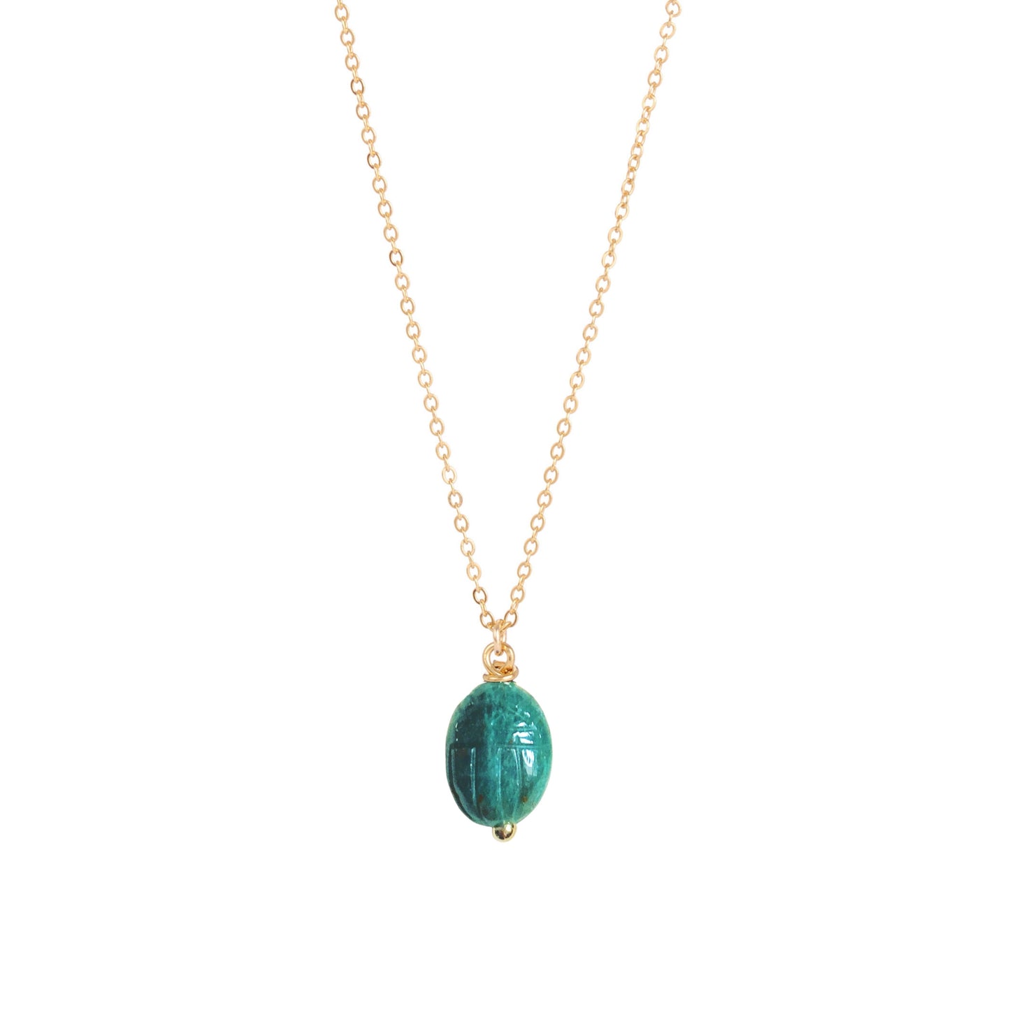 Collier Grigri scarabée cornaline