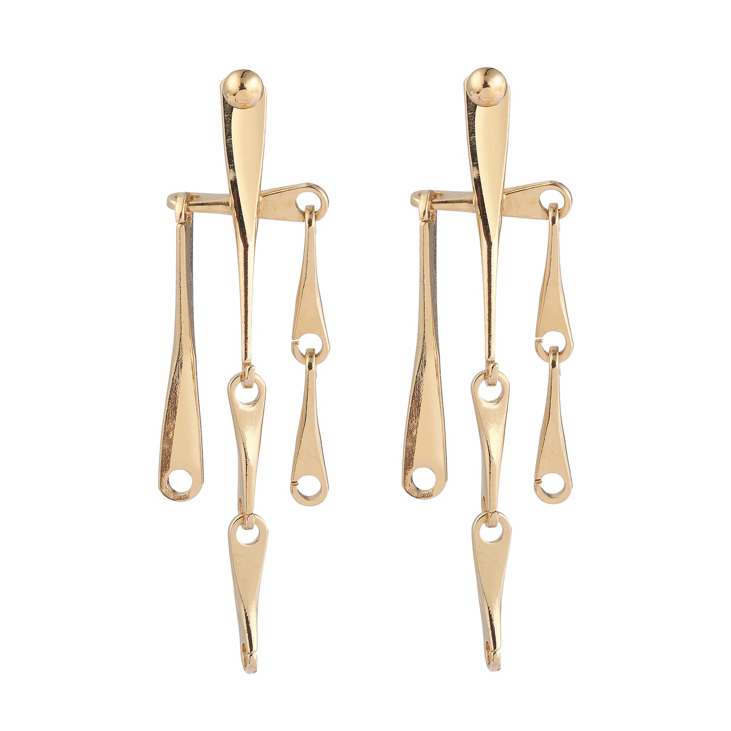 Boucles d'oreilles Danseuse dorées