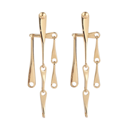 Boucles d'oreilles Danseuse dorées