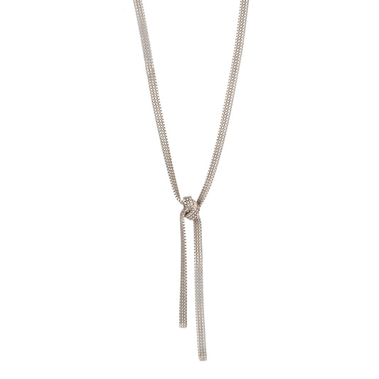 Sautoir Giulia vieil argent