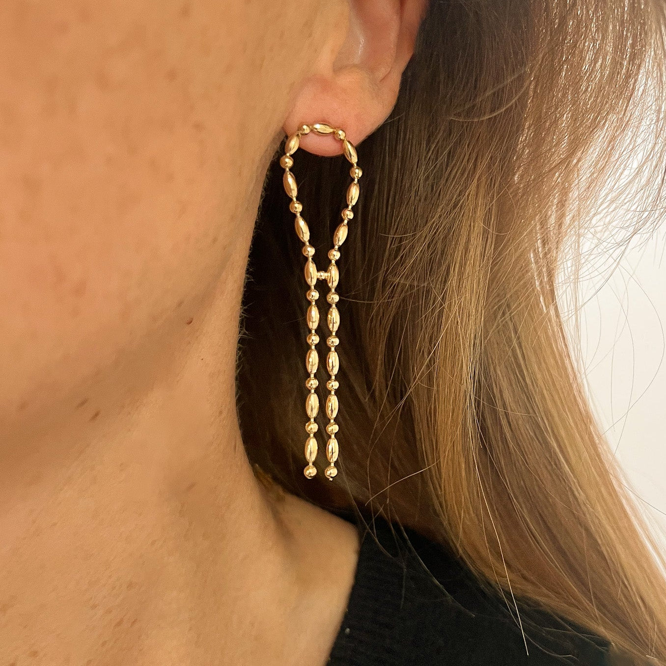 Boucles d'oreilles Loop dorées