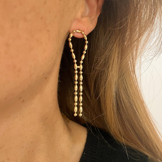 Boucles d'oreilles Loop dorées