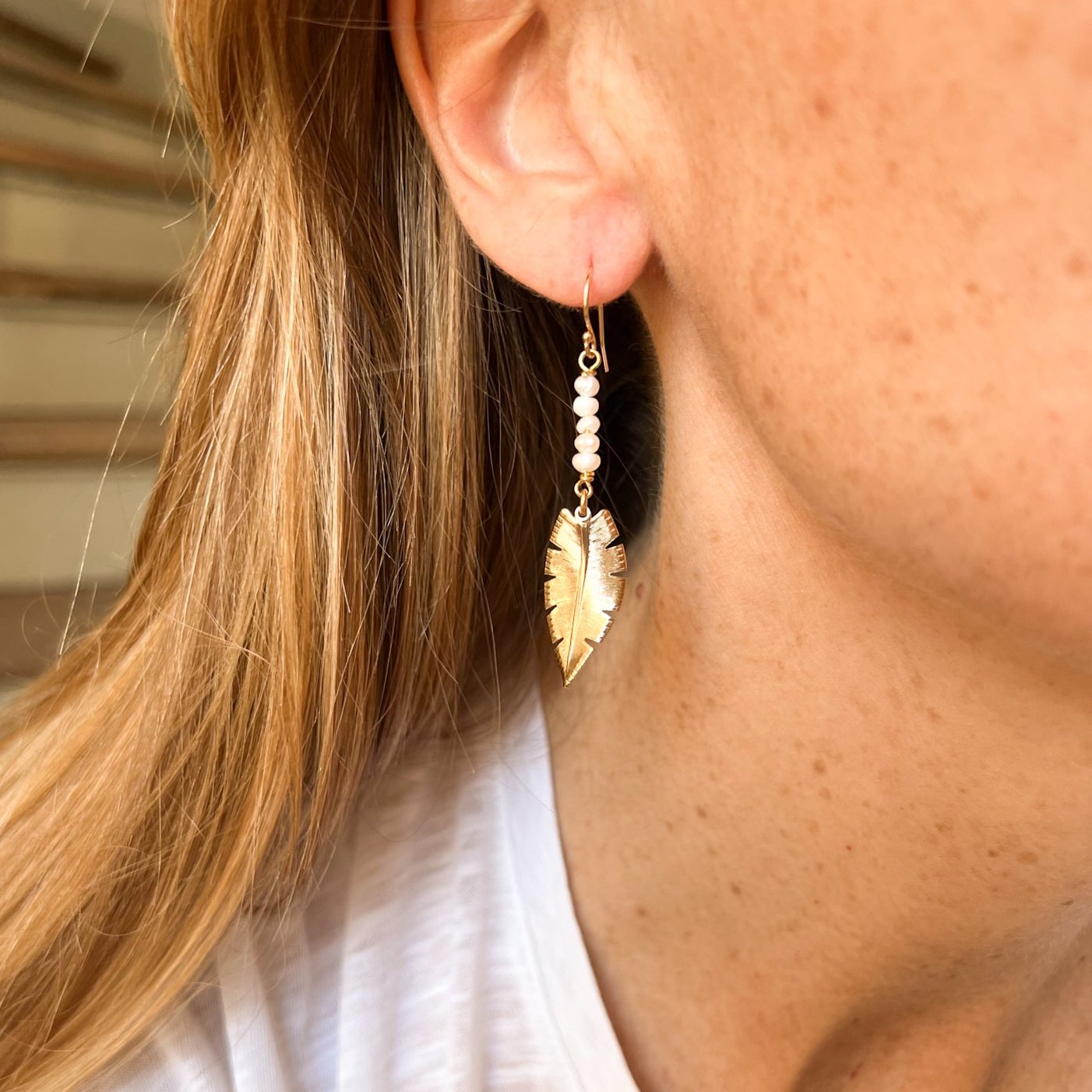 Boucles d'oreilles Arrow perles