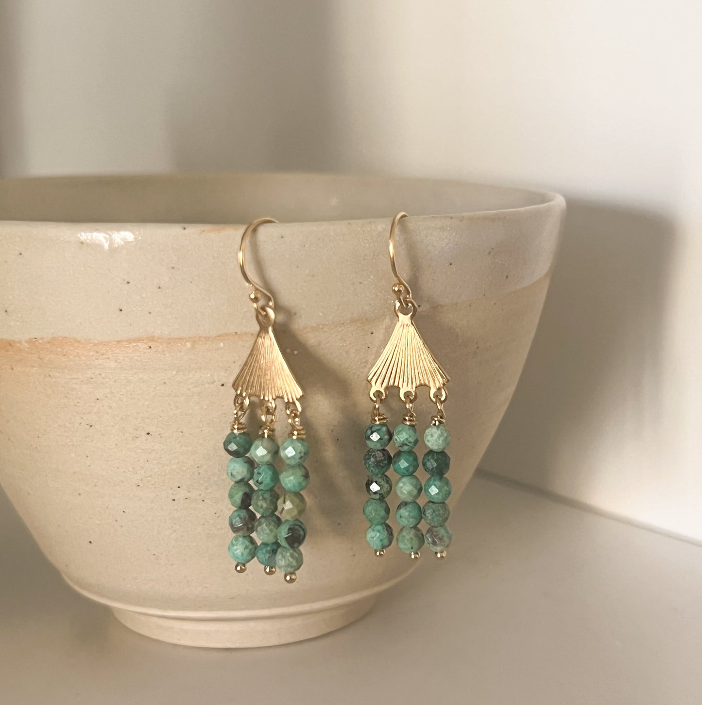 Boucles d'oreilles Théa turquoise