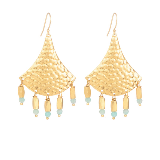 Boucles d'oreilles Ysée amazonite