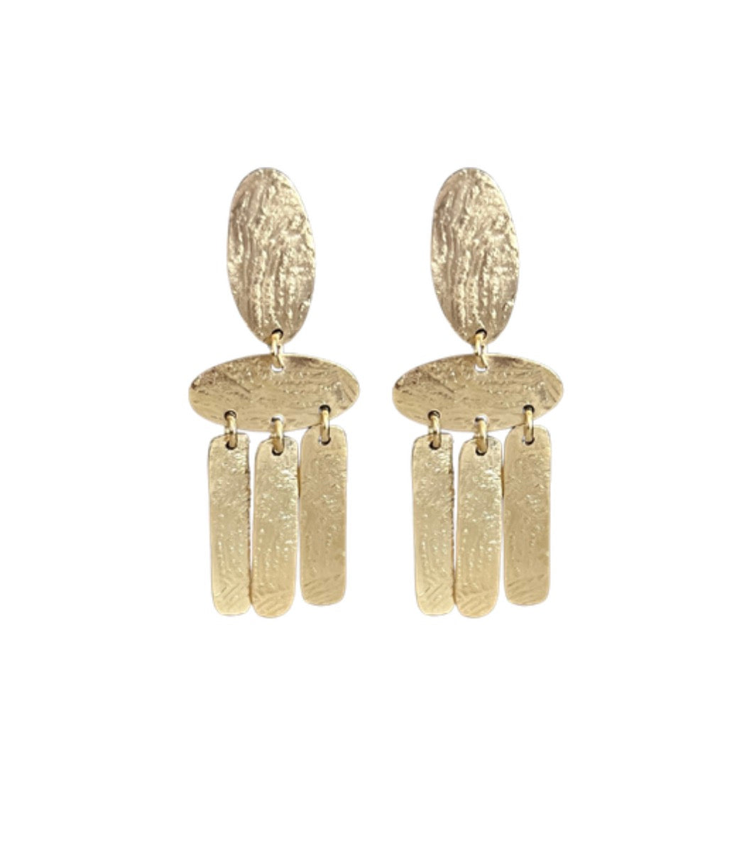 Boucles d'oreilles Pia dorées