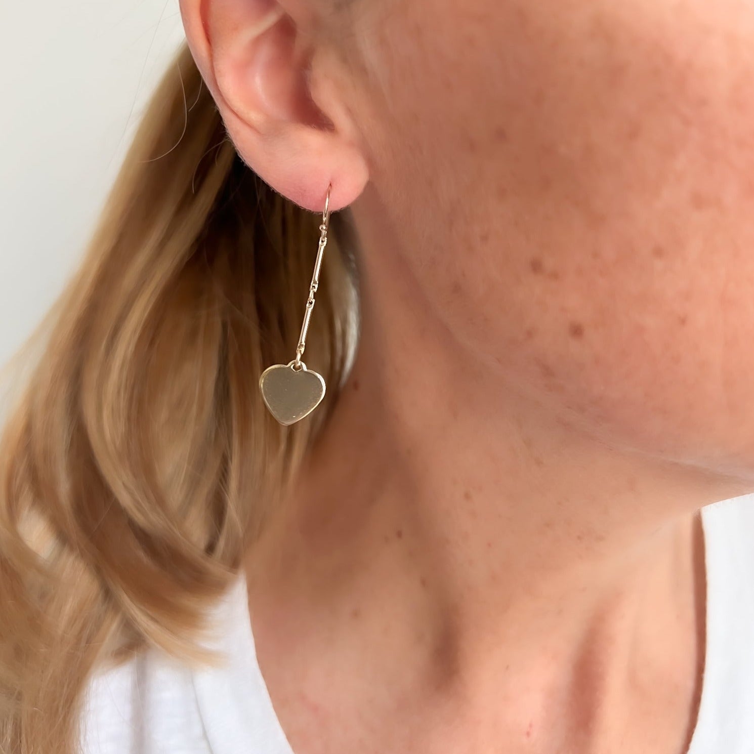 ESTINK Boucles d'oreilles clous en forme de coeur Boucles d'oreilles en ESTINK Boucles d'oreilles clous en forme de coeur Boucles d'oreilles en
